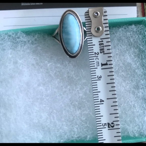 Ring Larimer Stone  and stamed sterling silver band  size 6 NWOT - Picture 5 of 5